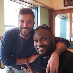 Alain-Gloirdy Bakwa Malary Instagram - Retrouvailles avec Nicky Larson @alain_rocben 🙌🏾 #ss11 #secretstory11 #secretstory #alainrocben #beaugosse #cestbondeja #friendship