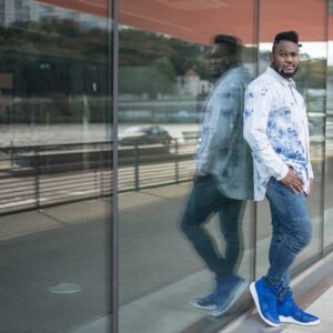 Alain-Gloirdy Bakwa Malary Instagram - Bon week-end ma #teammakao 😘Je vous propose que l’on se rencontre ce samedi à Bruxelles et dimanche à Paris, je vous donne toutes les infos sur mon snap bmgjordan 👻 #makao #ss11 #bigandtall #plussize #plussizemodel #bigman #secretstory #makaoss11 #cestbondeja #onestensemble