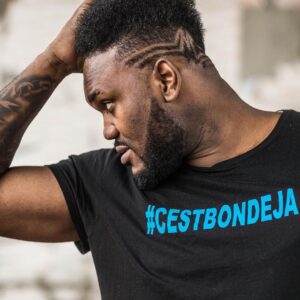 Alain-Gloirdy Bakwa Malary Instagram - Vous aimez mon tee-shirt ma #teammakao ? 😂 #cestbondeja #makao #makaoss11 #ss11 #plussizefashion #bigman #bigandtall #plusmodelmag #tshirt