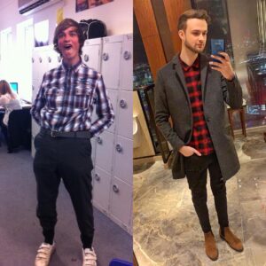 Alastair Aiken Instagram - 2009 vs 2019 😭🤣