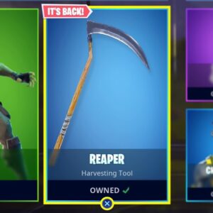 Alastair Aiken Instagram - The Reaper pickaxe is BACK in the store! 😱

Support me using “HeyitsMeAliA” in the store and tag me in a picture showing it done, for a shout-out in a video! 👊🏻