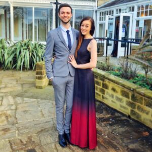 Alastair Aiken Instagram - Spending the weekend with this one’s family, for a wedding. Look how stunning Clare looks! 😍 I hope you’re all having a great weekend too. 👊🏻
