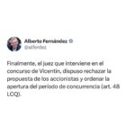 Alberto Fernández Instagram - No era un problema de "tibieza", como muchos plantearon. Como siempre reclamamos, no se va a consumar la trampa de aquellos acreedores privados que, perjudicando al Banco Nación y a los 1290 productores agropecuarios, pretendían quedarse con Vicentin pagando unas monedas.