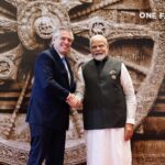 Alberto Fernández Instagram - Gracias por recibirme de forma tan cálida en esta gran Cumbre del #G20India 🇮🇳, primer ministro @narendramodi. Llevaremos adelante una jornada cuyas características son sin duda lo que el mundo más necesita: diálogo y cooperación para el crecimiento conjunto.