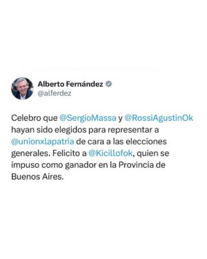 Alberto Fernández Instagram - Transitamos otra jornada democrática de elecciones PASO que ha definido los candidatos de cada agrupación política para las elecciones generales. Ahora empieza la verdadera campaña en favor de la democracia y los derechos de la gente.