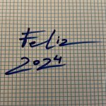 Alejandro Sanz Instagram – Juntos vamos a escribir el año 2024 con la mejor de las letras. 
Feliz año 🥷❤️