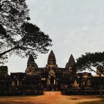 Alessandra Ambrosio Instagram - Sunrise at the majestic Angkor Wat ✨📿🩶 Angkor Wat Temple