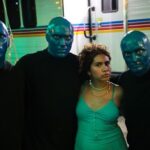 Alessia Cara Instagram - @lifeisbeautiful thank you for having us back!! and thank you @bluemangroup for coming out to hang / being wonderfully creepy💙