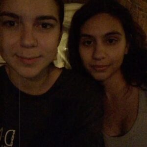 Alessia Cara Instagram - 2 years of In The Meantime! this one is special, since the album is completely framed by duality. light and dark, good and bad, day and night, happy and sad. now two full years around the sun. here are some little bits from creating it—drafting up lyrics, playing with the title, shooting the cover, getting cute themed nails, filming the best days video, my view from the entrance of @orangeloungeto everyday that winter, driving to a Montreal studio covid bubble with @livaita to finish it, and the last slide, which is the first inkling of the cover art I dreamt up one afternoon in my kitchen (lol). couldn’t be more grateful for the army it took to make this thing real and for every memory formed from it. lots of tears and lots of laughs. happy 2, ITM 🧡💙