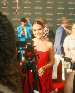 Alex Aiono Instagram - Pretty Little Liars: Original Sin premiere (my POV)❤️ #bloodyredcarpetevent Just a couple moments I captured of some of the beautiful people on this magical night🫶🏽 #fujifilmx100v