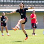 Alex Morgan Instagram - Last one before we go down under!🦘 1PM PST // TNT // Vs. WAL