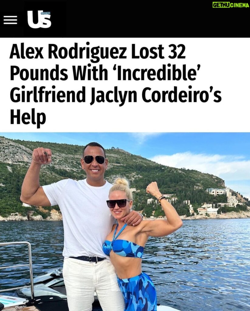 Alex Rodriguez Instagram - This is a vulnerable post, but I am going to share anyway because the last year of my health journey has been life changing. At the end of 2021, my family pointed out that I was looking unhealthy. Not what you want to hear, but I knew I wasn’t my best self. It all came down to me making some key changes in my habits: 1. More plants, less red meat 2. Intermittent fasting 3. Night walks.  Small changes led to big results, and I’m feeling better than ever. Thank you @jac_lynfit for being my guide and support.  You coached me up to stay dedicated, motivated and improve each day.