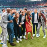 Alex Scott Instagram - WHAT A NIGHT!! @socceraid for @unicef_uk continues to get bigger and better every single year and to raise over 15million last night is just mind blowing. Thank you ALL so much for your generosity it really does make a difference to children’s lives as I saw last year first hand on my trip to Namibia so thank you so much for all your donations 💙