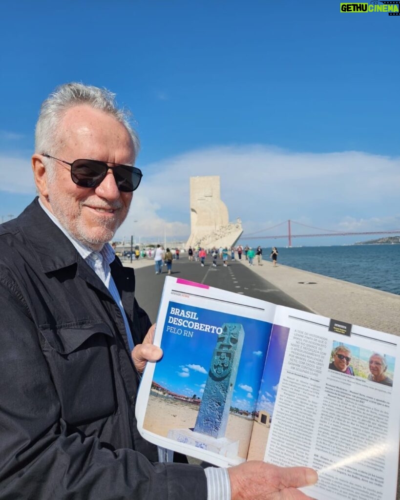 Alexandre Garcia Instagram - Uma revista de Natal RN no quiosque em Lisboa! E trata do Descobrimento no Rio Grande do Norte, onde foi chantado um padrão como o do Marco dos descobrimentos.