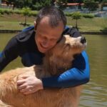 Alexandre Rossi Instagram - Hj gravamos para o Encontro com Patrícia Poeta sobre cachorro e piscina, lago, etc. Como ensinar a nadar, como ensinar a sair da piscina e cuidados. Espero que gostem e bora aproveitar a água nesse calor!! Atibaia Canil Encrenquinhas