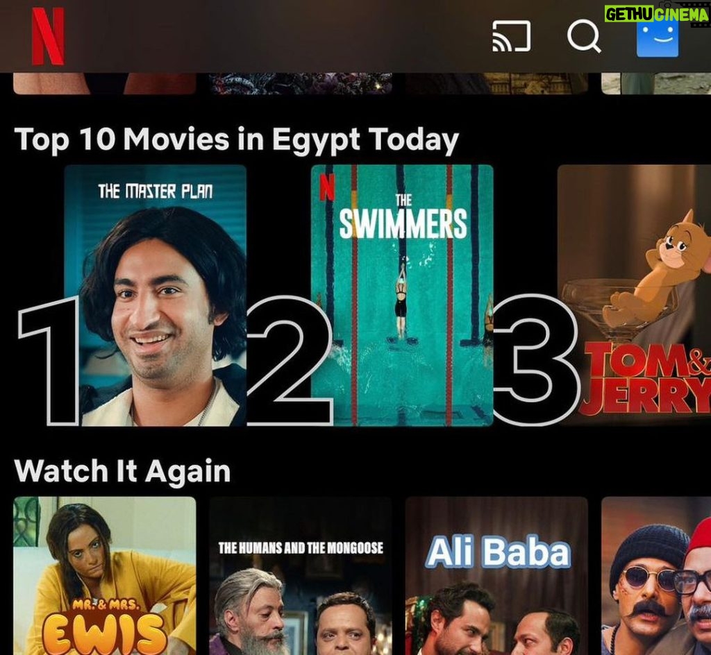 Ali Rabie Instagram - Top 10 #1 in movies today 👌👏👏👏👏 @netflix عالمي ✌️