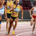 Alica Schmidt Instagram - Tomorrow it‘s GO time for another relay 🔥 catch me in the 4x400m women‘s relay at 19:55 ✊🏼 📸 @janpapenfuss Budapest, Hungary