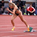 Alica Schmidt Instagram - Took the win with a new personal best over 400m ✨ That meant a lot ❤️🥺 Season is far from over so let‘s get back to work ⚒️ 📸 @fredirichter #trackandfield #roadtobuildabeast