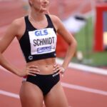 Alica Schmidt Instagram - From cutie to game face real quick 😂 #raceday #competition #trackandfield