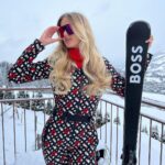 Alica Schmidt Instagram - ⛷️⛷️ Ad/ @boss #hkr23 #boss #skiing #BOSSeyewear Kitzbühel, Austria