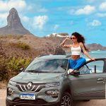 Aline Campos Instagram - Noronha e carro 100% elétrico tem tudo a ver✨ Meus dias pela ilha foram de energia limpa, graças a @renaultbrasil 👏🏾 Com robustez de SUV e altura do solo de 16,6cm, o Kwid E-tech 100% me proporcionou uma experiência única!! 🚙 Fora que em vários pontos da Ilha tinham ecopostos pra carregar quando quisesse, apesar de que só foi necessário uma carga pra eu ficar todos os dias da minha viagem!!🤩 #noronhacarbonozero Fernando de Noronha