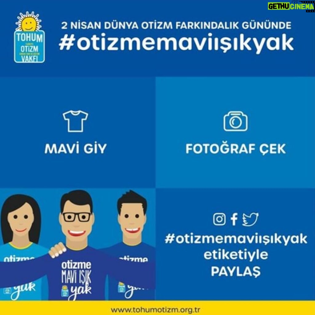 Alperen Duymaz Instagram - #otizmemaviışıkyak mavi giy, etiketle ve paylaş 🍀 #otizmfarkındalıkgünü