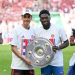 Alphonso Davies Instagram - It was tough battle all year, a lot of ups and downs but in the end we made it through 💪🏾 #CHAMPIONS #miasanmia