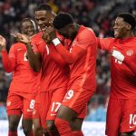 Alphonso Davies Instagram - Job done ✅ Semi finals here we come 🍁🇨🇦 Toronto, Ontario