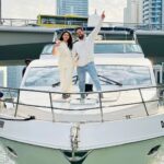 Alya Manasa Instagram - Nothing but blue skies and open seas ahead! @sanjeev_karthick Such a wonderful experience @skymarineyacht
