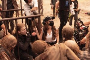 Alycia Debnam-Carey Instagram - Tonight is the night. I can’t really explain how much it means that I get to share my directorial debut with you all. 

It was a wild ride and a trial by fire. One that demanded new world building, huge set pieces, 3 working cameras (one of which was always on a crane), emotional story telling and intense conditions. (Notably some terrible wasps)
But It was the most exhilarating and rewarding experience. 

This cast, this crew; are family and offered the most extraordinary support, love and guidance on an episode that demanded a lot. 

Thank you to @michaelsatrazemis for being my mentor and same same. My incredible cast @danaygarcia1 @ruben.blades @colbyhollman and @spensergranese 
And a crew that lifted me up through it all. Thank you  for everything. 

I can’t wait for you all to see tonight’s episode and I am so excited for this new chapter I get to explore. 

Tonight 9/8c on @amc_tv @feartwd 

#badbitchesforever 💅🏼💀