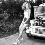 Amanda Holden Instagram - HAPPY 75th birthday to #morrisminor I love mine so much.. despite this pic my moggy has never let me down 🤣 always starts first time. ❤️