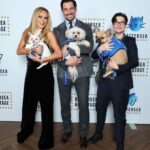 Amanda Holden Instagram - When you look like the pooches you picked up! @battersea @chattyman 💙 📸 @mikemarslandphotos for Battersea Dogs & Cats Home