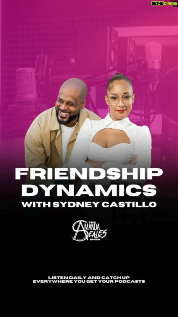 Amanda Seales Instagram - Friends! How many of us have them? #TheAmandaSealesShow crew is talking about friendship with comedian Sydney Castillo. Do you have a role in your friend group? Drop it in the comments! Catch up on the show wherever you get your podcasts.
