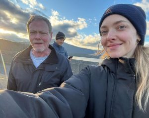 Amanda Seyfried Instagram - God I am concerned and anxious about this new year but thankful so many things can be true at once. I also feel lucky that my starting off point is right here with my family (not pictured except for my dad and the mountains I call home).