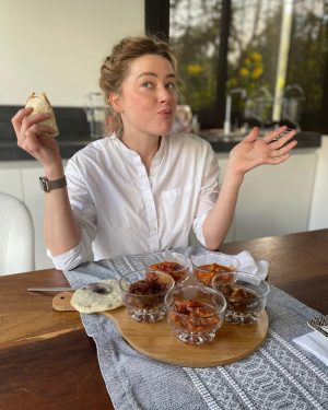 Amber Heard Instagram - Never met a hot sauce I didn’t like