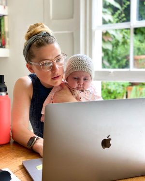 Amber Heard Instagram - I’m just the mom and the dad. She’s the boss 🍼💝