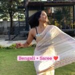 Amika Shail Instagram - Tag a Bengali ❤️ . 📌 @basecampstay_ . . #Amikashail #bengali #reels #valentineday #bong #saree #trend #viral #bengaligirls #basecamp