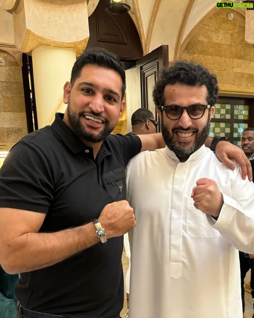 Amir Khan Instagram - All the legends under one roof #boxing Thank you to his excellency @turkialalshik for a warm welcome in to his home and country 🇸🇦 #riyadhseason Riyadh, Saudi Arabia