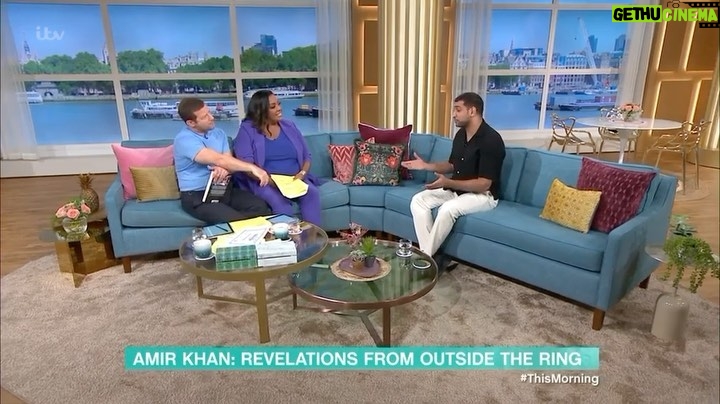 Amir Khan Instagram - A detailed Interview with @thismorning @alisonhammond55 @dermotoleary we spoke about boxing, retirement, family, my book ‘Fight for Your Life’ and what’s next for me…. ITV This Morning Studios