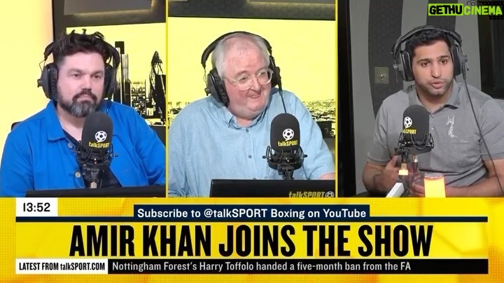Amir Khan Instagram - Thank you for having me @talksport. Great to see you guys, amazing chat about what’s in my book.