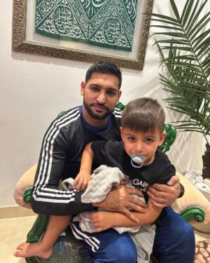 Amir Khan Instagram - Bonding with my boy 👊🏼