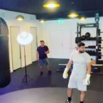 Amir Khan Instagram – Little work out today at @boxiq getting back in shape. Missing the sport and training. Dubai, United Arab Emirates