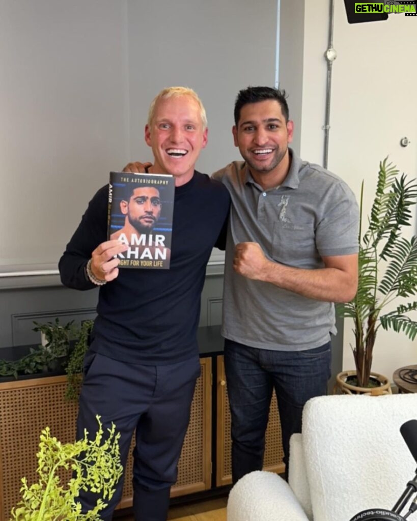 Amir Khan Instagram - Good day of media in London with old friends and new. Chatting about the new book. Link in bio. London, United Kingdom