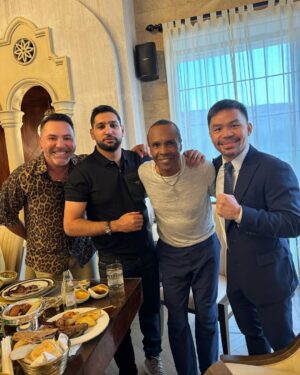 Amir Khan Instagram - All the legends under one roof #boxing 
Thank you to his excellency @turkialalshik for a warm welcome in to his home and country 🇸🇦 #riyadhseason