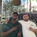 Amir Khan Instagram - Nice to see @paulpogba today in the community Dubai, United Arab Emirates