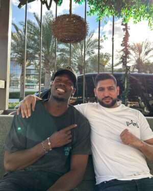 Amir Khan Instagram - Nice to see @paulpogba today in the community