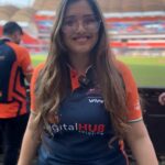 Amrapali Dubey Instagram - Thrilling moments in the heart of cricket! 🎉 As a team ambassador, witnessing the roar of triumph in the stadium is unforgettable. Join us to watch our match with @mumbaiheroesofficial on March 3rd @aamrapali1101 @dineshlalyadav @pravesh_lal @cclt20 @thedigitalhubsolution #TeamPride #StadiumMagic #ccl2024 #bhojpuri #bhojpuridabanggs Rajeev Gandhi International Stadium Hyderabad