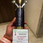 Amrapali Dubey Instagram - Thankyou so much “Green Cinema Awards” Best Actor Female for movie #Vidhya 🥹🙏🏻 I am really gratefull to the production house @b4ubhojpuri , High IQ Entertainment LLP and especially @sandeep_jurno for making such a worthy film 😍🙏🏻 my director @ishtiyaque_shaikh_bunty for beleiving in me that i could portray Vidhya and helping me deliver the role and emotions of Vidhya perfectly ♥️ and last but not the least to everybody who watched the film, आप जनता जनार्दन के प्रेम ने एक छोटी सी फ़िल्म को बहुत बड़ा बना दिया 🥹🙏🏻
