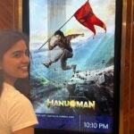 Amritha Aiyer Instagram - I really can’t believe my movie is still going strong in theatres as we complete 50days today. This feels surreal !! Never imagined this would happen even though I knew this movie will go well but to experience 50 days is really hard in this era. Grateful 🙏🏻 Thanks to my team and the audience 💐❤️ #hanuman