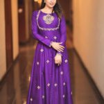 Amritha Aiyer Instagram - Loving purple 💜 . Outfit by @pinkcitybysarika Styled by @shrushti_216